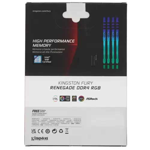 Оперативная память 16 Gb 3200 MHz Kingston FURY RENEGADE RGB (KF432C16RB1A/16)