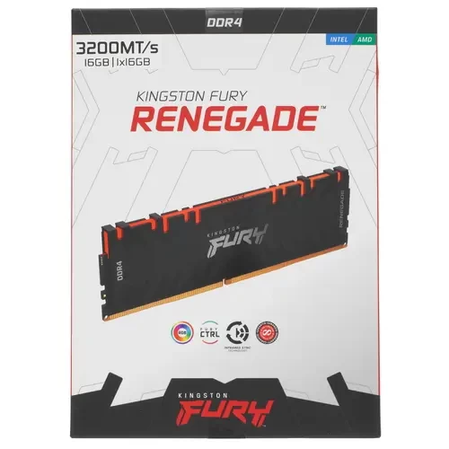 Оперативная память 16 Gb 3200 MHz Kingston FURY RENEGADE RGB (KF432C16RB1A/16)