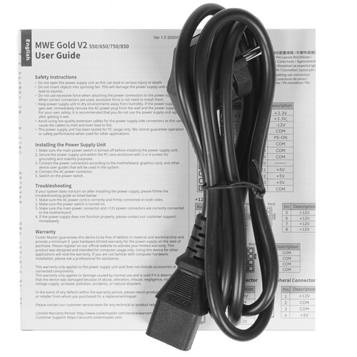 Блок питания Cooler Master 650W MWE Gold V2 650 MPE-6501-ACAAG-EU