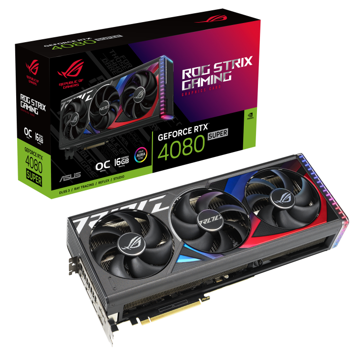 Видеокарта ASUS (ROG-STRIX-RTX4080S-O16G-GAMING) GeForce RTX 4080 SUPER 16 GB ROG STRIX GAMING 90YV0KB0-M0NA00
