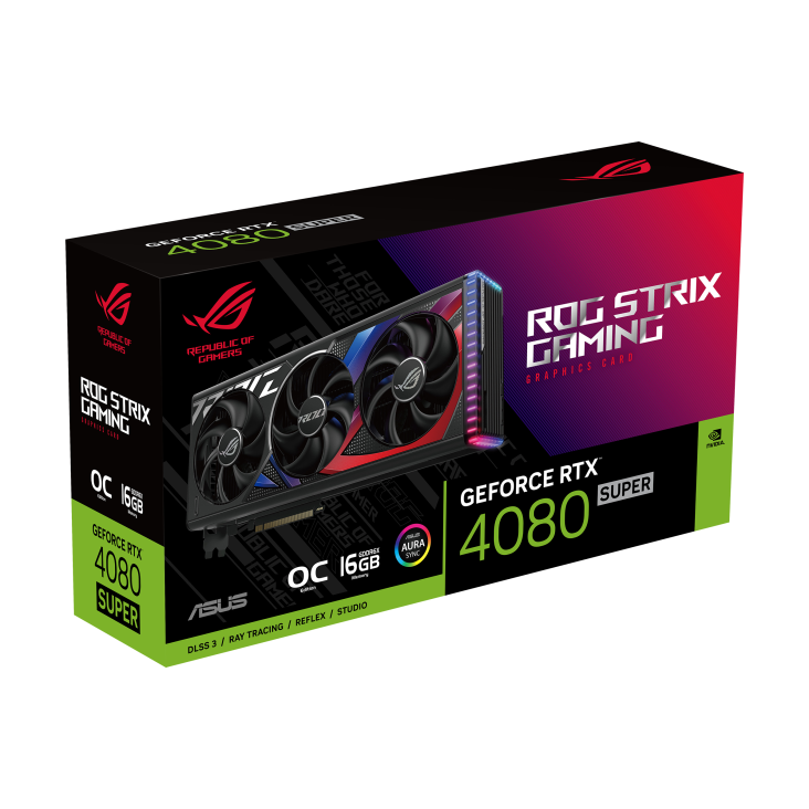 Видеокарта ASUS (ROG-STRIX-RTX4080S-O16G-GAMING) GeForce RTX 4080 SUPER 16 GB ROG STRIX GAMING 90YV0KB0-M0NA00