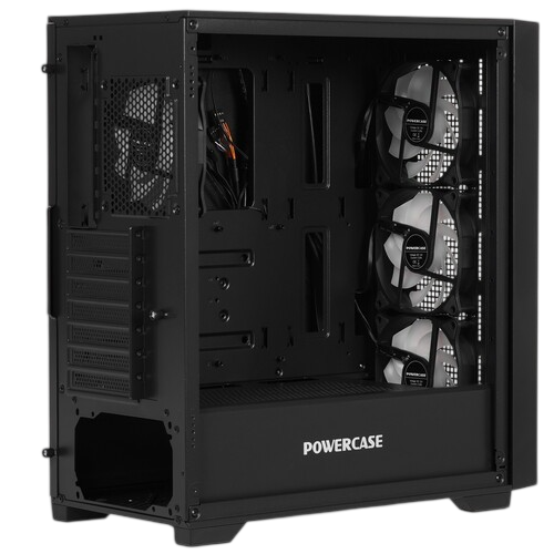 Компьютерный корпус Powercase ByteFlow TG ARGB Black (CBFB-A4)