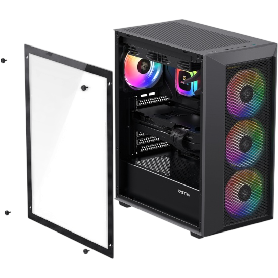 Компьютерный корпус XASTRA A406 4ARGB Black (A406-4FC12A)