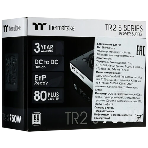 Блок питания Thermaltake 750W TR2 S 750 (PS-TRS-0750NNSAWE-2)