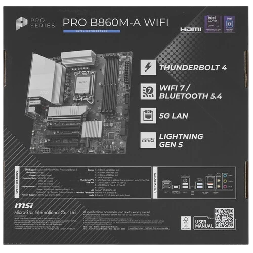 Материнская плата MSI PRO B860M-A WIFI
