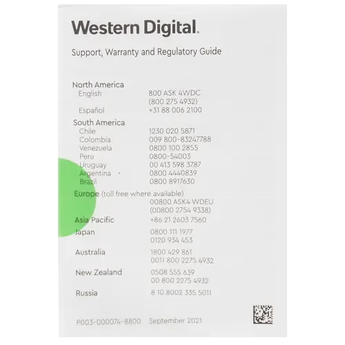 Твердотельный накопитель Western Digital 2000 Gb Green (WDS200T3G0C)