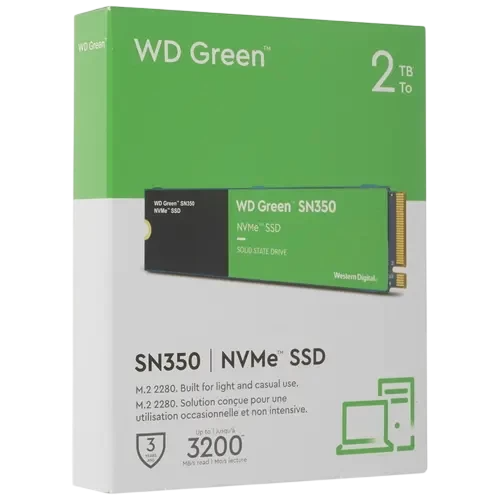 Твердотельный накопитель Western Digital 2000 Gb Green (WDS200T3G0C)