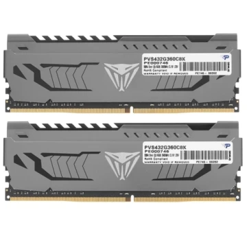 Оперативная память 32 Gb 3600 MHz PATRIOT VIPER STEEL (PVS432G360C8K)