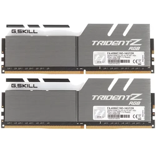 Оперативная память 16 Gb 4266 MHz G.Skill TRIDENT Z RGB (F4-4266C19D-16GTZR)