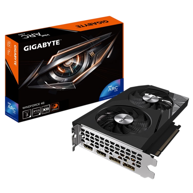 Видеокарта Gigabyte (GV-IA310WF2-4GD) Intel Arc A310 4GB WINDFORCE 
