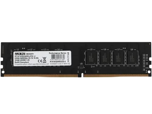 Оперативная память 16 Gb 2400 MHz AMD PERFOMANCE SERIES Black (R7416G2400U2S-U)
