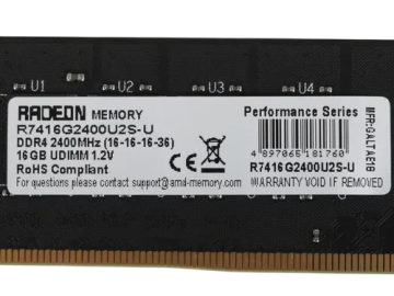 Оперативная память 16 Gb 2400 MHz AMD PERFOMANCE SERIES Black (R7416G2400U2S-U)