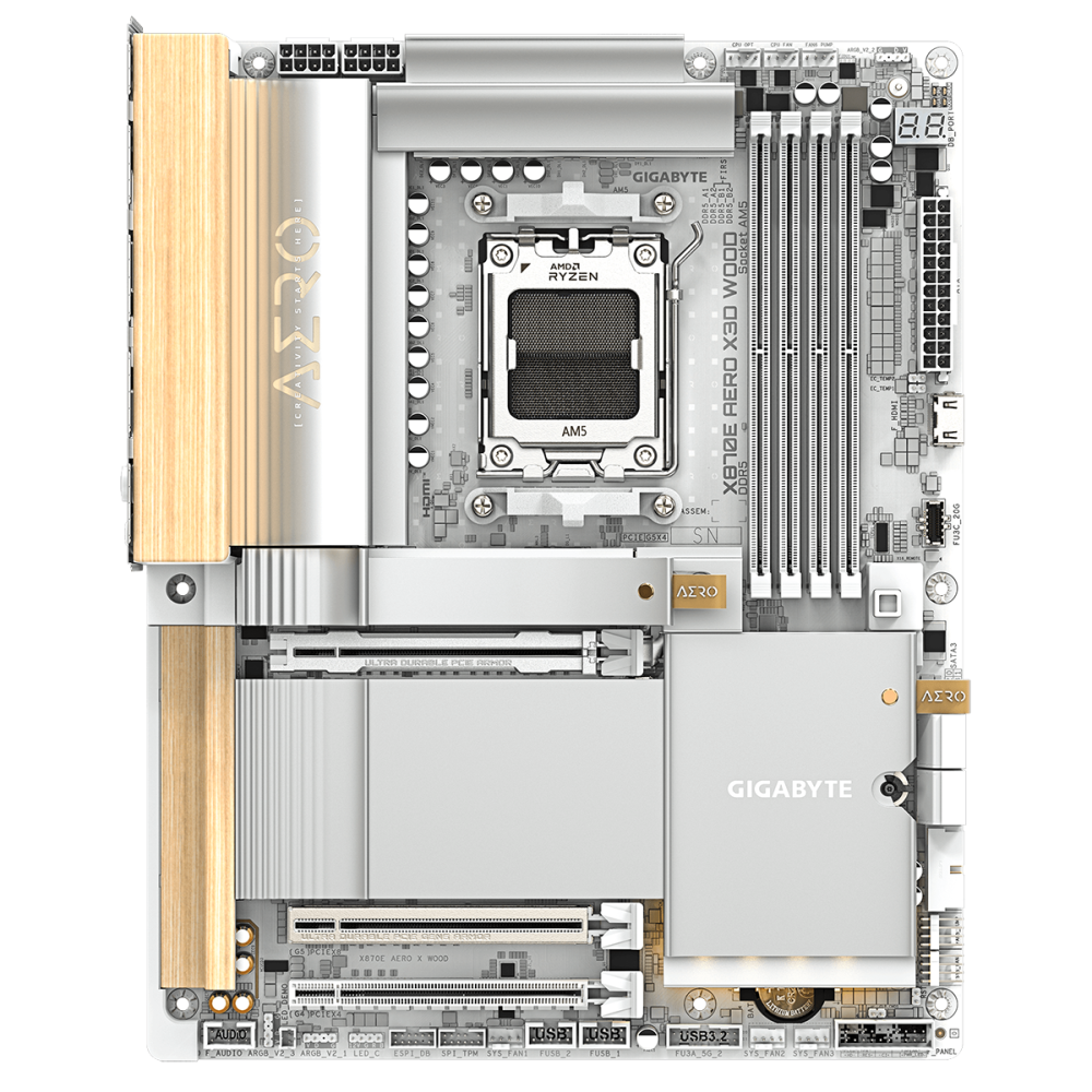 Материнская плата Gigabyte X870E AERO X3D WOOD