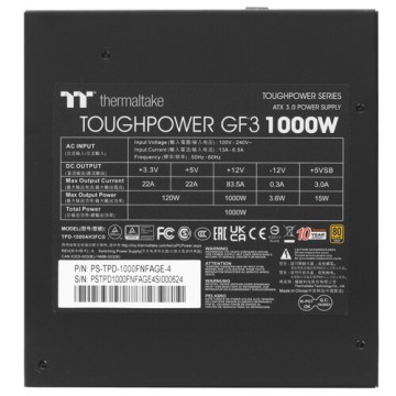 Блок питания Thermaltake 1000W TOUGHPOWER GF3 PS-TPD-1000FNFAGE-4 16 Pin (PCIe 5.0 Connector Cable Details)