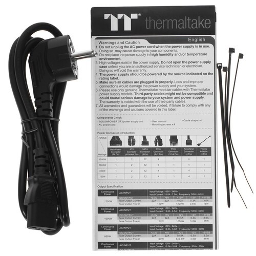 Блок питания Thermaltake 1000W TOUGHPOWER GF3 PS-TPD-1000FNFAGE-4 16 Pin (PCIe 5.0 Connector Cable Details)