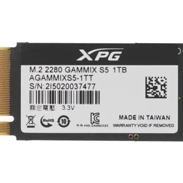 Твердотельный накопитель ADATA 1000 Gb GAMMIX S5 AGAMMIXS5-1TT-C XPG