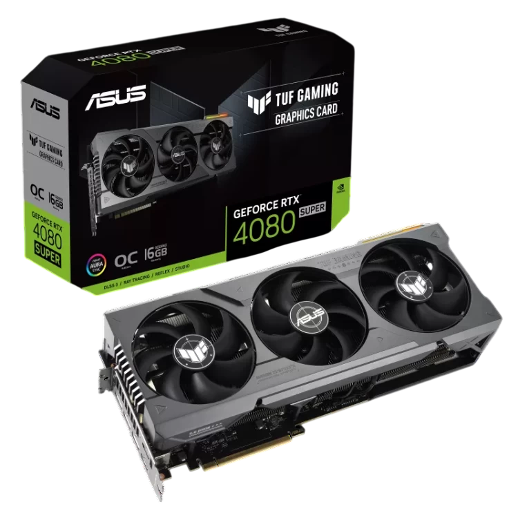 Видеокарта ASUS (TUF-RTX4080S-O16G-GAMING) GeForce RTX 4080 SUPER 16GB TUF GAMING OC 90YV0KA0-M0NA00