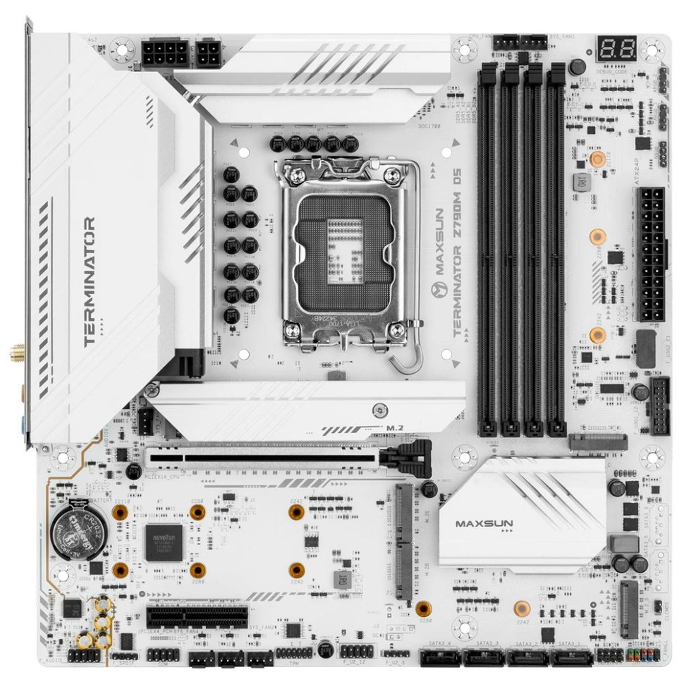 Материнская плата MaxSun Terminator Z790M D5 ICE (6940709660362)