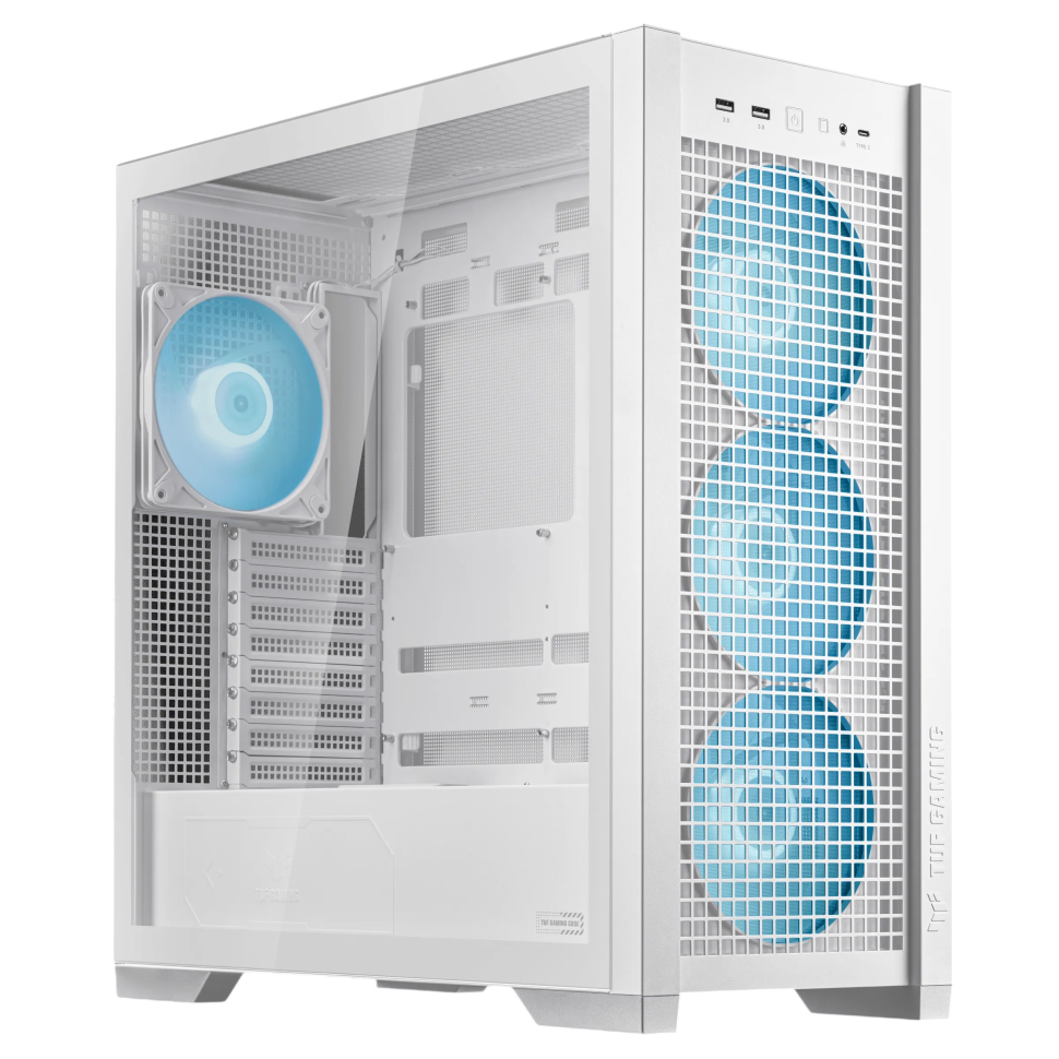 Компьютерный корпус ASUS TUF GAMING GT302 PLUS TG ARGB White (90DC00I3-B19010)