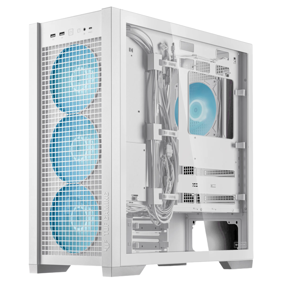 Компьютерный корпус ASUS TUF GAMING GT302 PLUS TG ARGB White (90DC00I3-B19010)