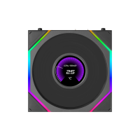 Вентилятор для корпуса Lian Li UNI FAN TL LCD FLEX 120 Reverse Blade 12RTLLCD1F1B ARGB Black (G9F.12RTLLCD1F1B.R0)