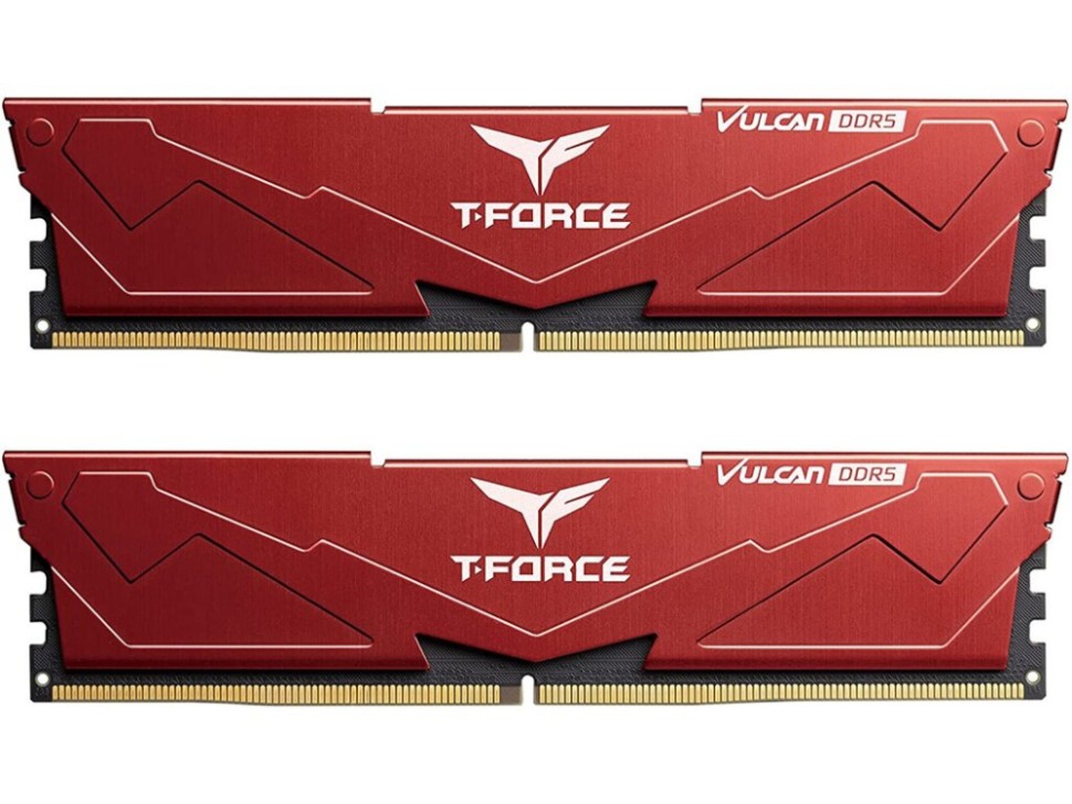 Оперативная память 32 Gb 5200 MHz Team Group T-FORCE VULCAN Red (FLRD532G5200HC40CDC01)
