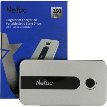 Внешний SSD NETAC 250 Gb Z11 (отпечаток пальца) NT01Z11-250G-32SL
