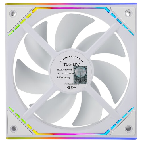 Вентилятор для корпуса Thermalright TL-M12W-S ARGB White (TRTLM12WS)
