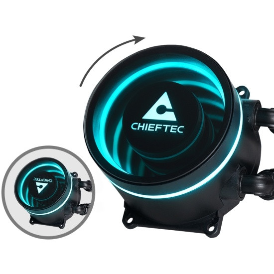 Система жидкостного охлаждения для процессора Chieftec ICEBERG 360 ARGB Pump Dark (CLC-360-BLK)