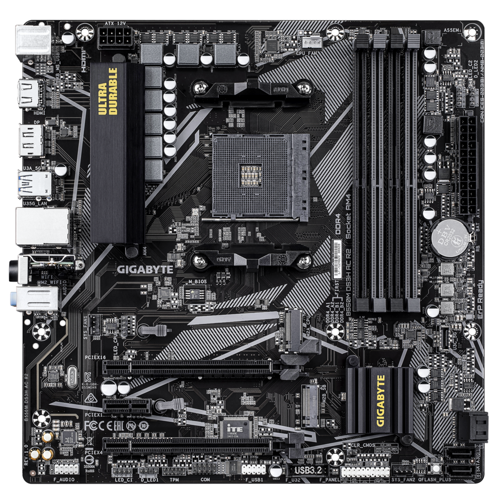 Материнская плата Gigabyte B550M DS3H AC R2