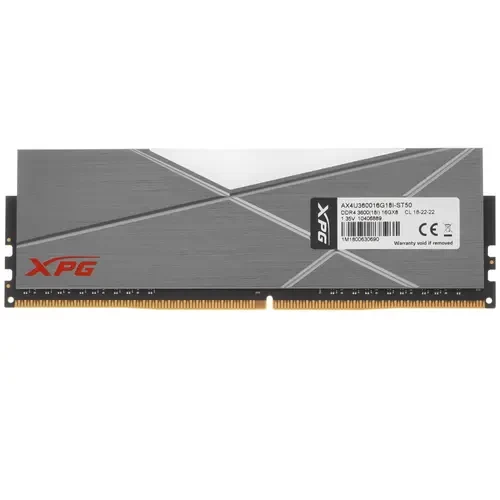 Оперативная память 16 Gb 3600 MHz ADATA XPG SPECTRIX D50 Grey RGB (AX4U360016G18A-ST50)