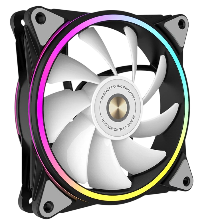 Вентилятор для корпуса ALSEYE ARGB Black HALO PRO B PWM