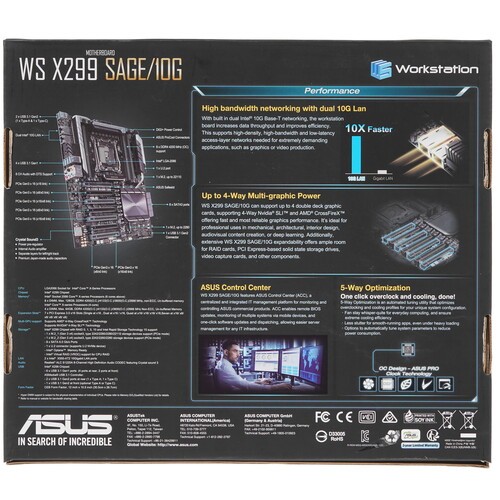 Материнская плата ASUS WS X299 SAGE/10G