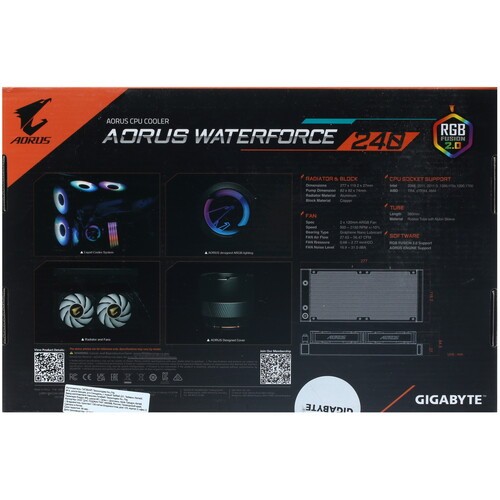 Система жидкостного охлаждения для процессора Gigabyte AORUS WATERFORCE 240 GP-AORUS WATERFORCE 240