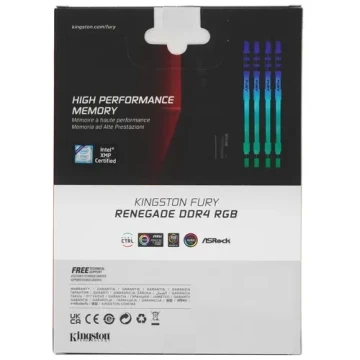 Оперативная память 64 Gb 3200 MHz Kingston FURY RENEGADE RGB (KF432C16RBAK2/64) RTL
