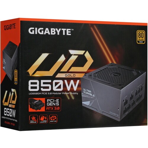 Блок питания Gigabyte 850W GP-UD850GM 28200-U85GP-2EUR PG5 16 Pin (PCIe 5.0 Connector Cable Details)