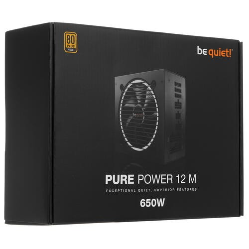 Блок питания Be Quiet! 650W PURE POWER 12 M BN342 16 pin (PCIe 5.0 Connector Cable Details)