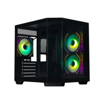 Компьютерный корпус XASTRA QT400M 3ARGB-C6-AC ARGB Black (QT400M-3FM12A-C6-AC)
