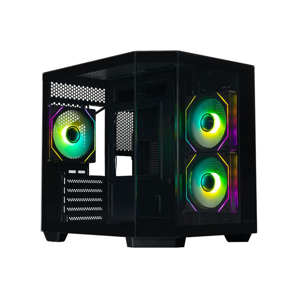 Компьютерный корпус XASTRA QT400M 3ARGB-C6-AC ARGB Black (QT400M-3FM12A-C6-AC)