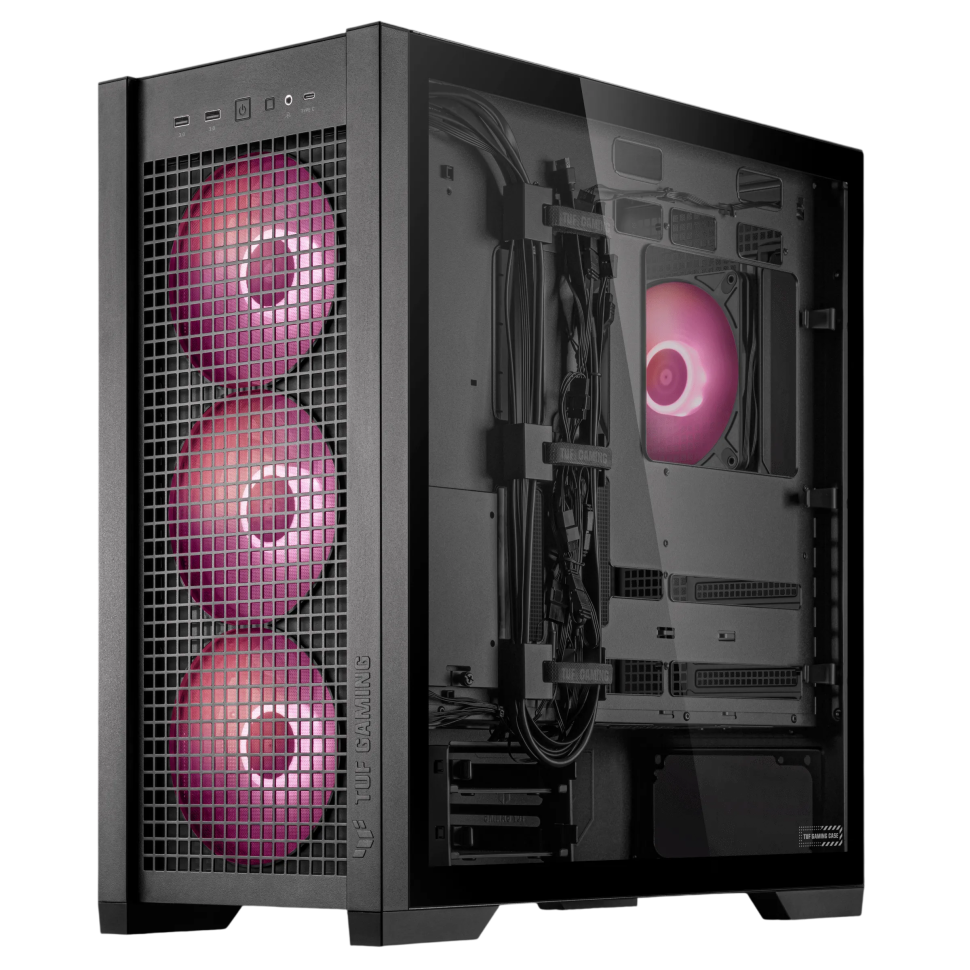 Компьютерный корпус ASUS TUF GAMING GT302 PLUS TG ARGB  Black (90DC00I0-B19010)