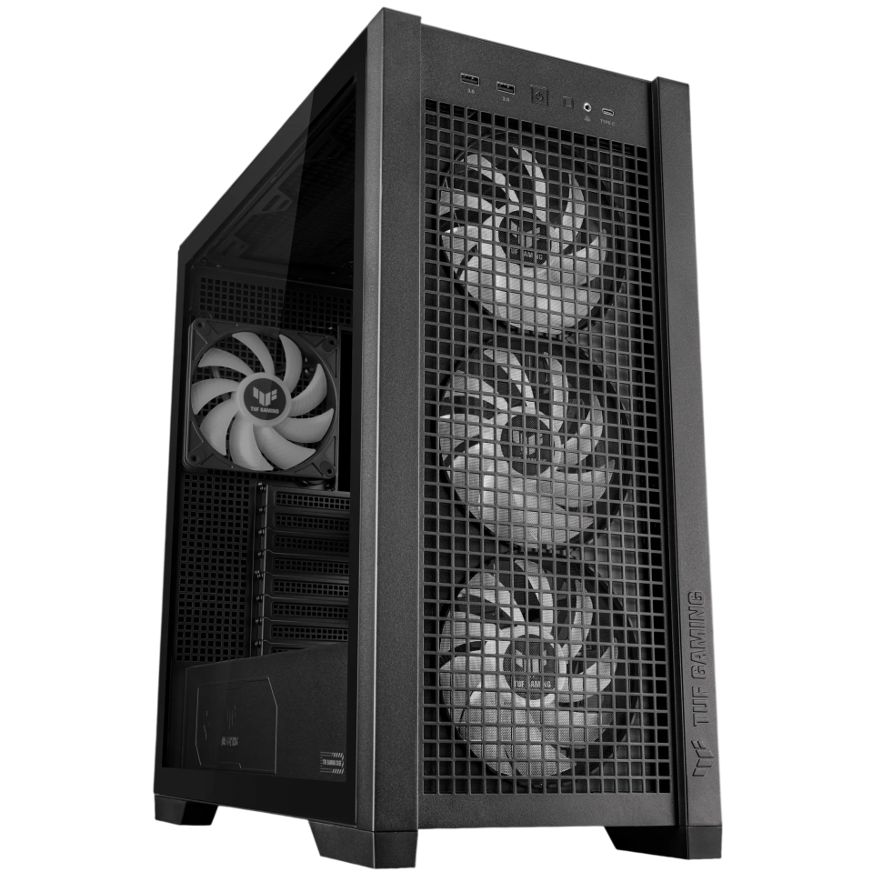 Компьютерный корпус ASUS TUF GAMING GT302 PLUS TG ARGB  Black (90DC00I0-B19010)