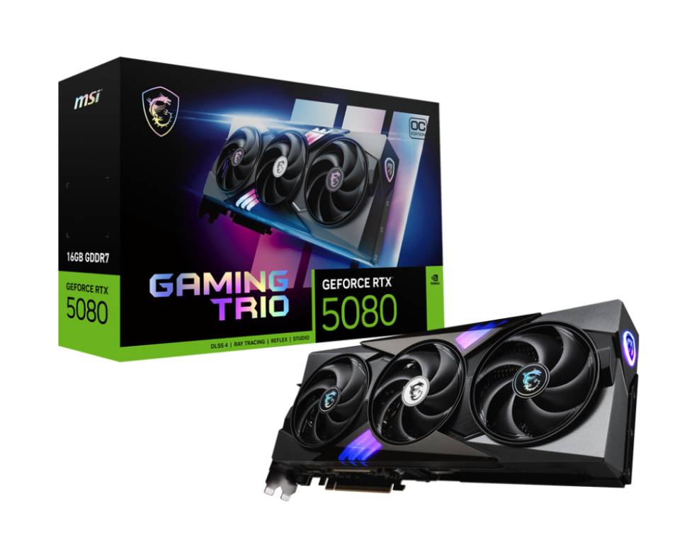 Видеокарта MSI (G5080-16GTC) GeForce RTX 5080 16G GAMING TRIO OC