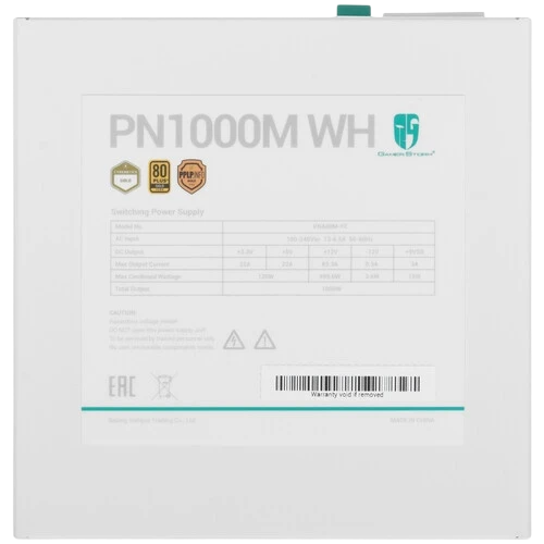 Блок питания Deepcool 1000W GAMERSTORM PN1000M WH 16 Pin (PCIe 5.0 Connector Cable Details)