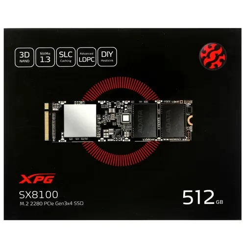 Твердотельный накопитель ADATA 512 Gb SX8100 ASX8100NP-512GT-C XPG