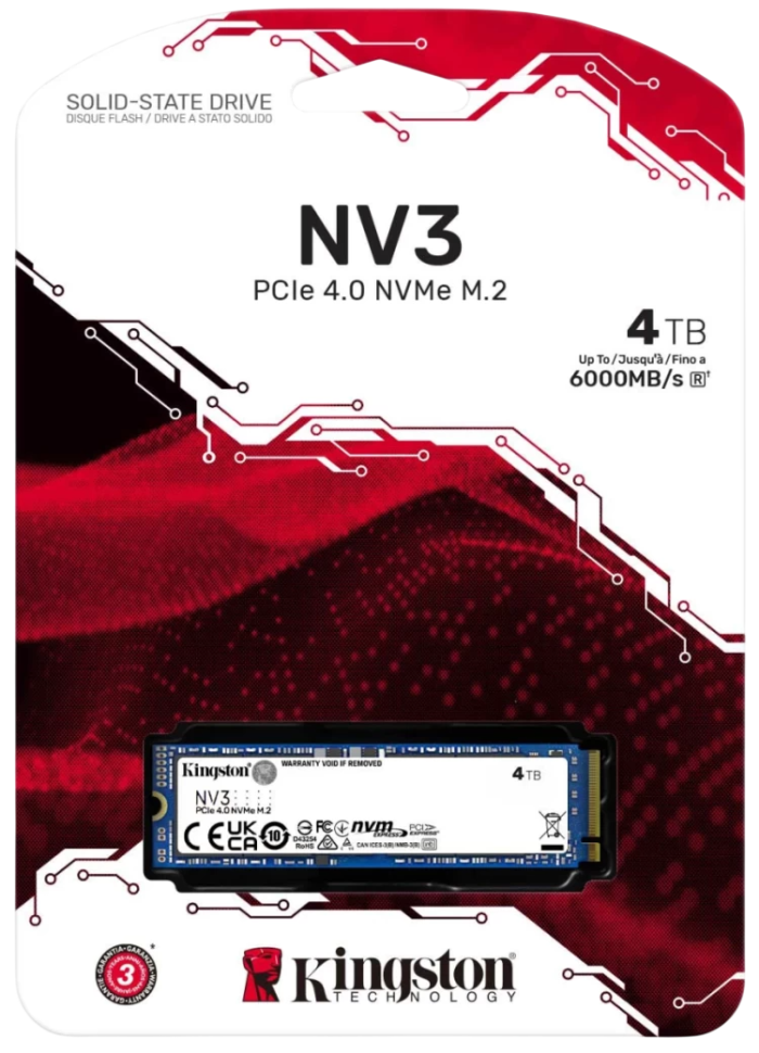 Твердотельный накопитель Kingston 4000 Gb (SNV3S/4000G)