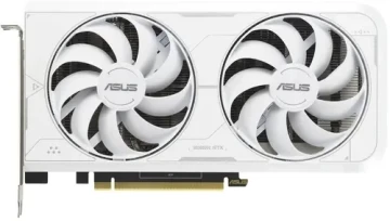 Видеокарта ASUS (DUAL-RTX3060TI-O8GD6X-WHITE) GeForce RTX 3060 TI 8GB DUAL OC 90YV0IP2-M0NA00