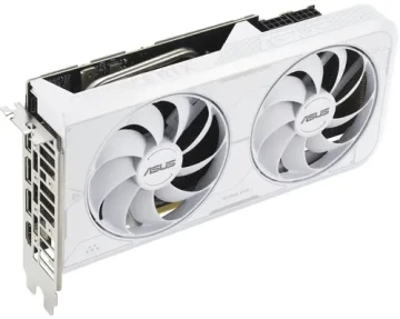 Видеокарта ASUS (DUAL-RTX3060TI-O8GD6X-WHITE) GeForce RTX 3060 TI 8GB DUAL OC 90YV0IP2-M0NA00