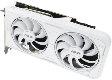 Видеокарта ASUS (DUAL-RTX3060TI-O8GD6X-WHITE) GeForce RTX 3060 TI 8GB DUAL OC 90YV0IP2-M0NA00