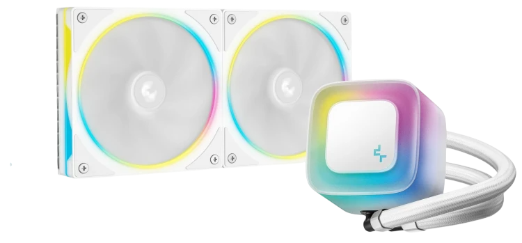 Система жидкостного охлаждения для процессора Deepcool LE240 PRO WH ARGB White