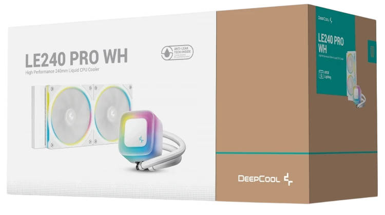 Система жидкостного охлаждения для процессора Deepcool LE240 PRO WH ARGB White
